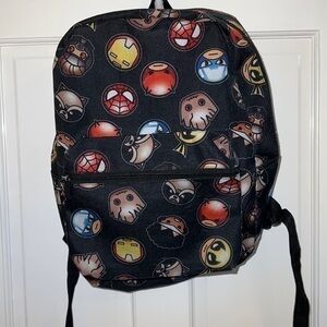 Marvel backpack. Some scuffs throughout but otherwise in good condition.